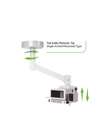 Cerrahi Pendantı Tek Kollu Motorlu Cerrahi Pendantı Tek Kollu Motorlu